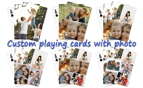 personalised playing cards with different photos|Amazon.com: Personalized Playing Cards With Photo.